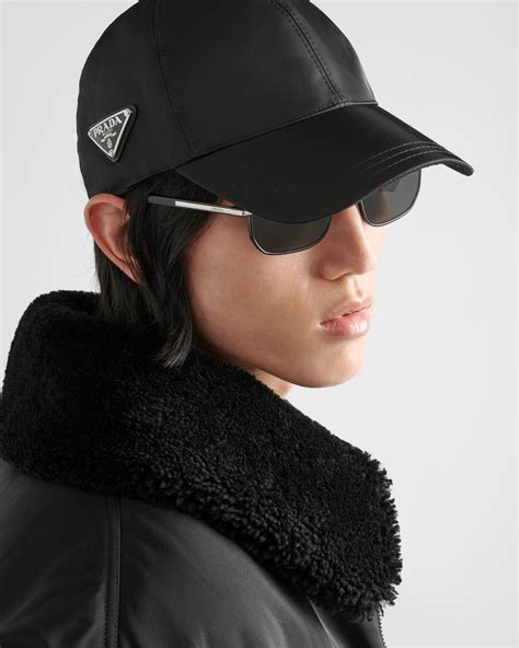 nylon cap prada|prada re nylon baseball cap.